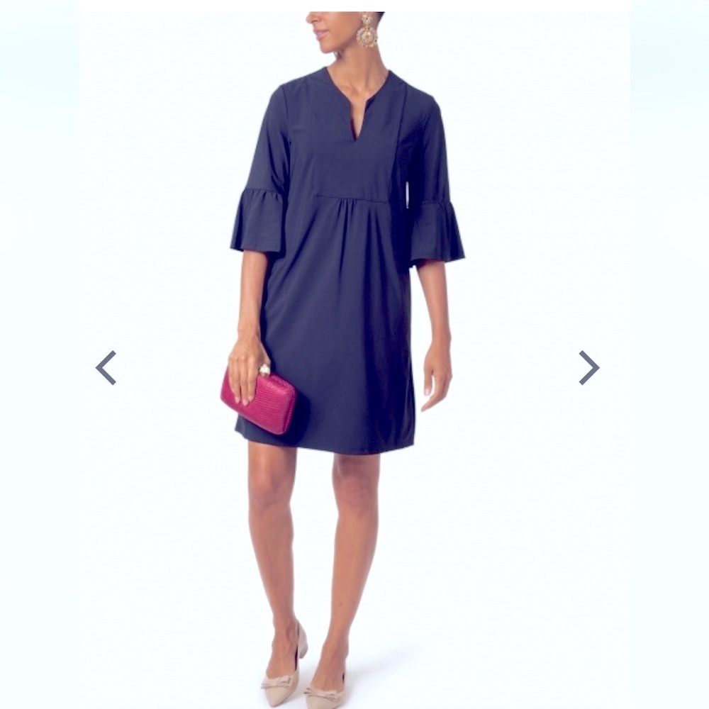JUDE CONNALLY
Navy Ruffled Dress
